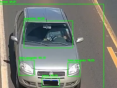 Câmeras com inteligência artificial identificam motoristas sem cinto e usando celular em rodovias do Triângulo Mineiro.