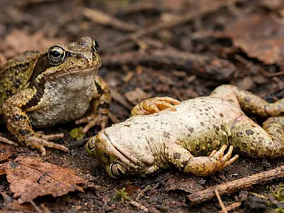 Rãs fingem de mortas para fugir de macho feios.