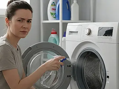 Engenheiro químico explica por que bicarbonato de sódio e vinagre não servem para limpar a máquina de lavar roupa.