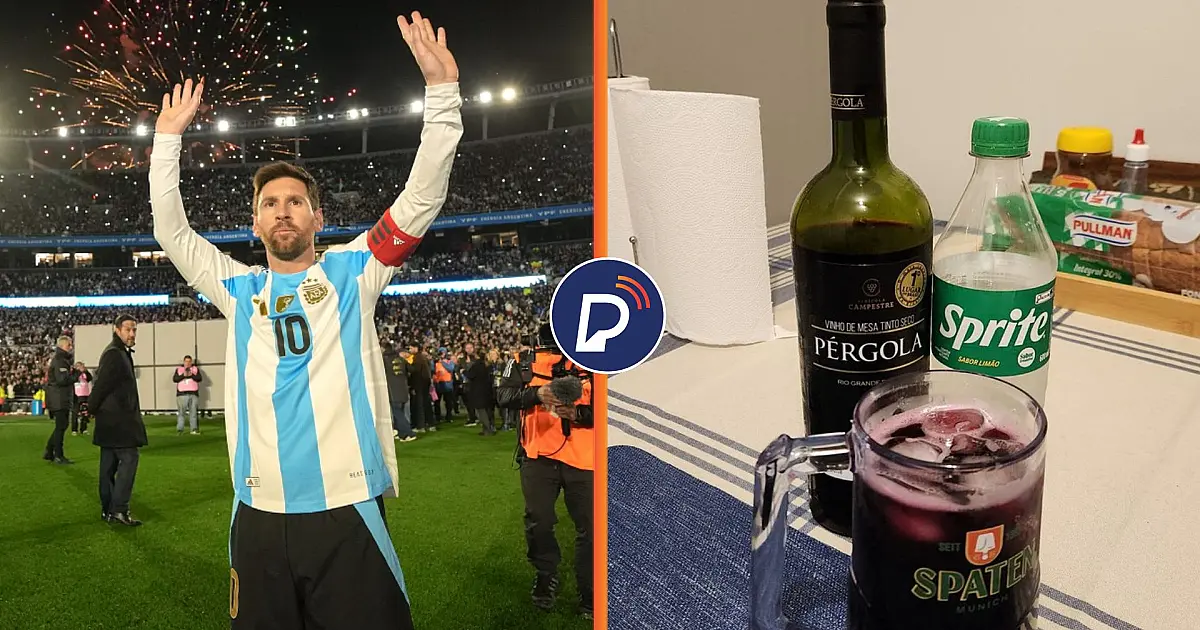 Messi revela hábito e diz que gosta de beber vinho com Sprite