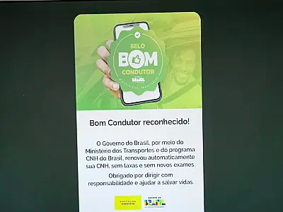 Renovação automática de CNH já atendeu 323 mil na primeira semana.