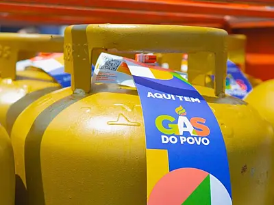 Botijão de gás representa a ampliação do programa Gás do Povo para todas as capitais brasileiras.