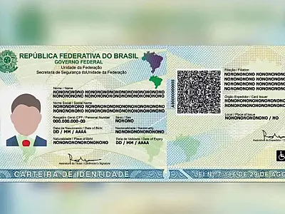 Nova Carteira de Identidade Nacional substitui o RG antigo e passa a usar o CPF como número único no Brasil.