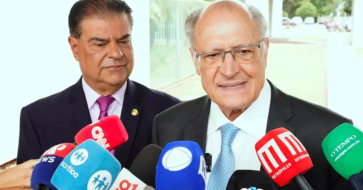 Geraldo Alckmin durante entrevista.