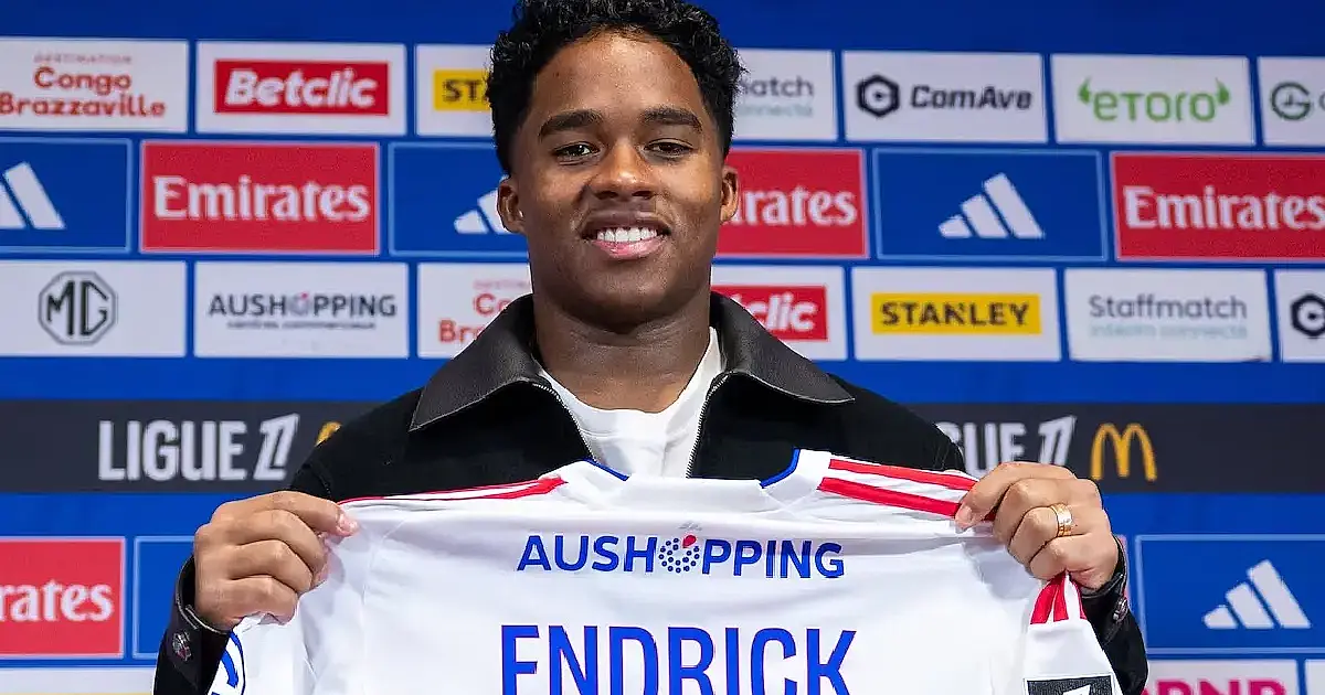 Objetivo é melhorar, o resto é recompensa: Endrick recomeça no Lyon