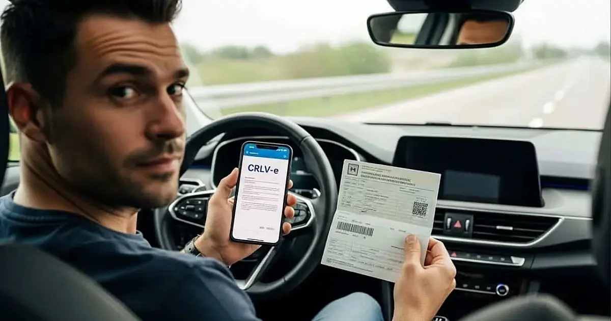 Multa pesada para quem dirige sem CRLV-e e CNH digital em 2026