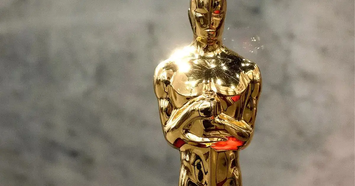 Estatueta do Oscar durante anúncio oficial dos indicados à premiação de cinema.