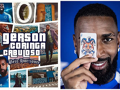 Gerson é anunciado pelo Cruzeiro com vídeo inspirado em GTA.