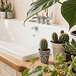 Truques simples para mini SPA no banheiro com plantas