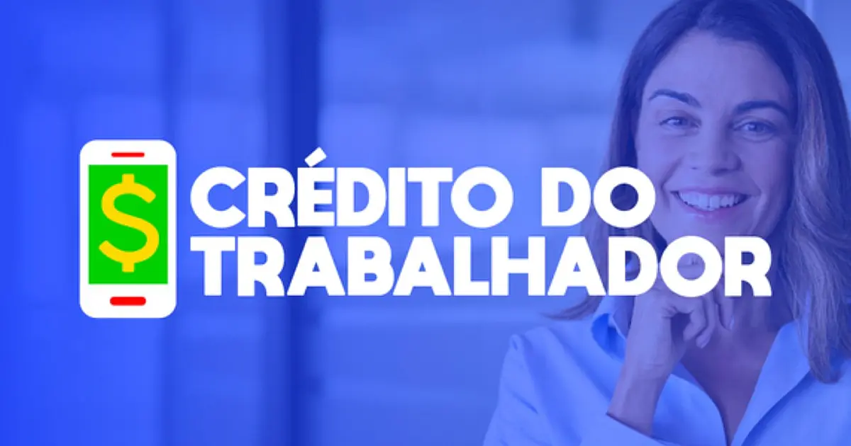Trabalhador utilizando serviços bancários relacionados ao programa Crédito do Trabalhador.