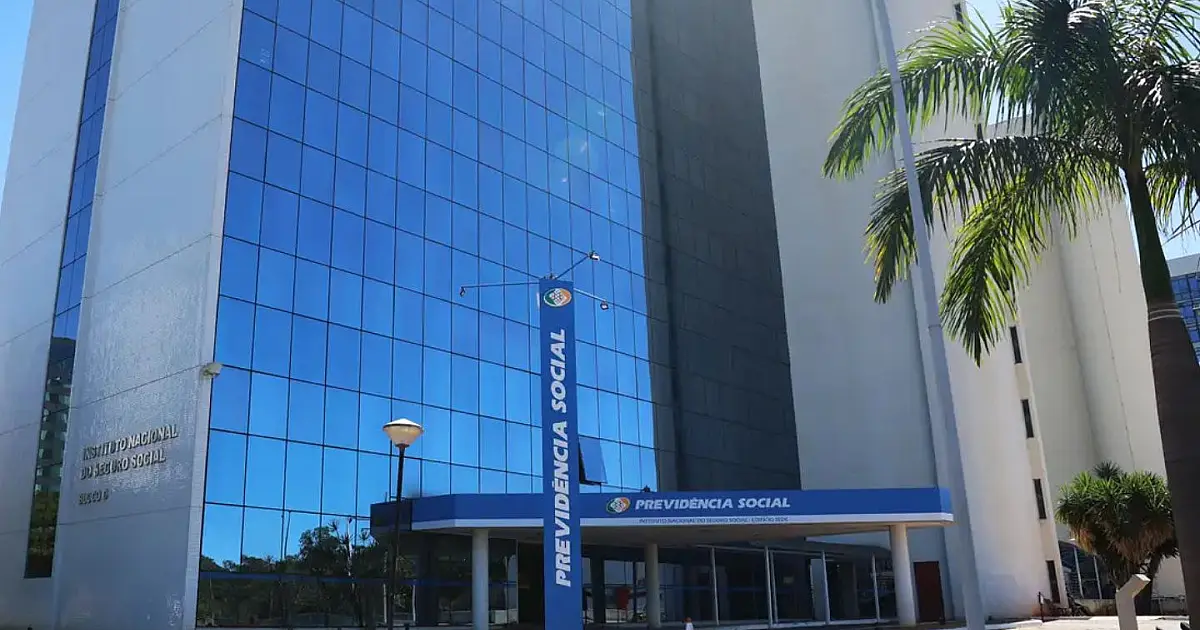 Fachada do prédio da Previdência Social em Brasília, sede do INSS.