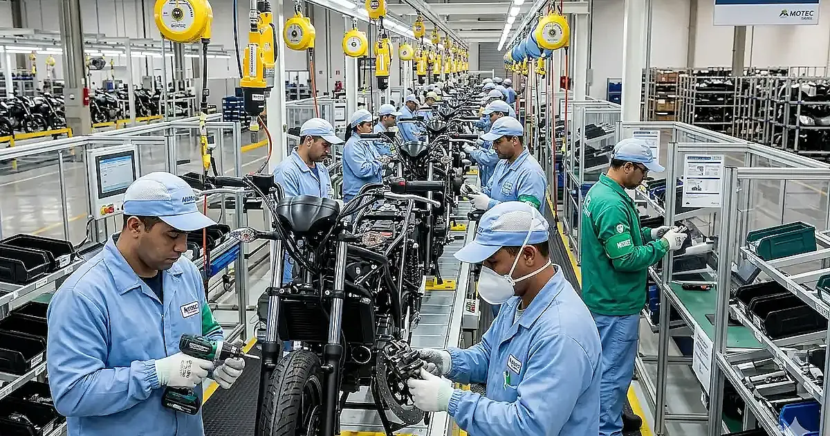 Produção de motos cresce 1,7% no início de 2026 e setor registra o melhor primeiro bimestre em 15 anos