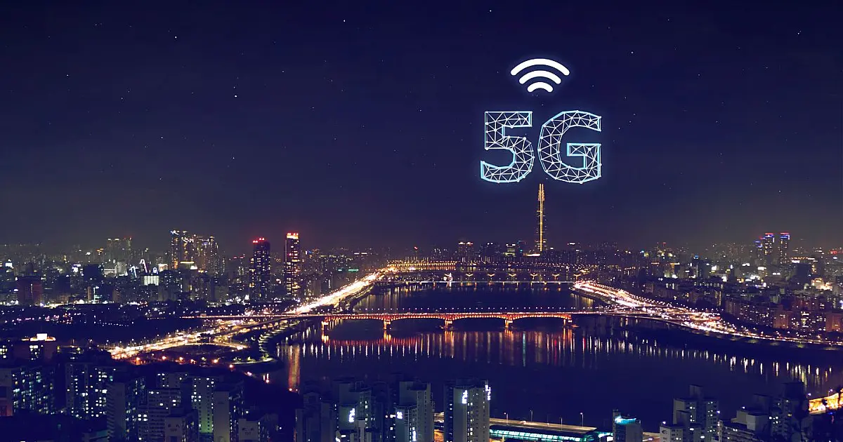 Ilustração representando rede de conectividade digital e tecnologia de comunicação móvel.