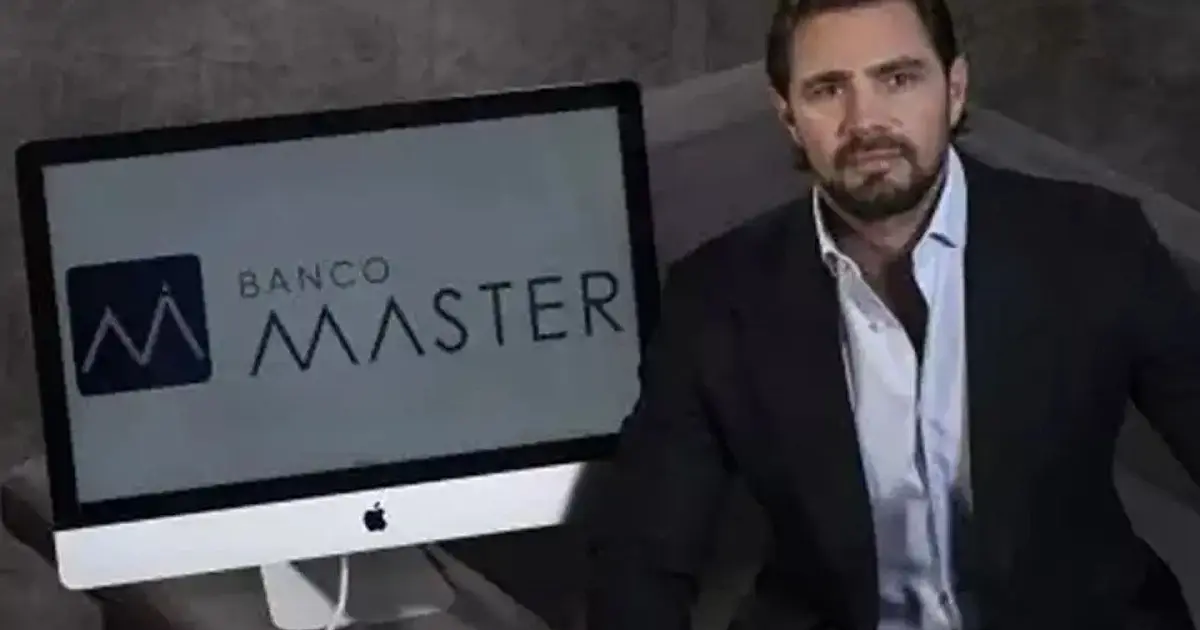 empresário Daniel Vorcaro ligado ao Banco Master em imagem institucional