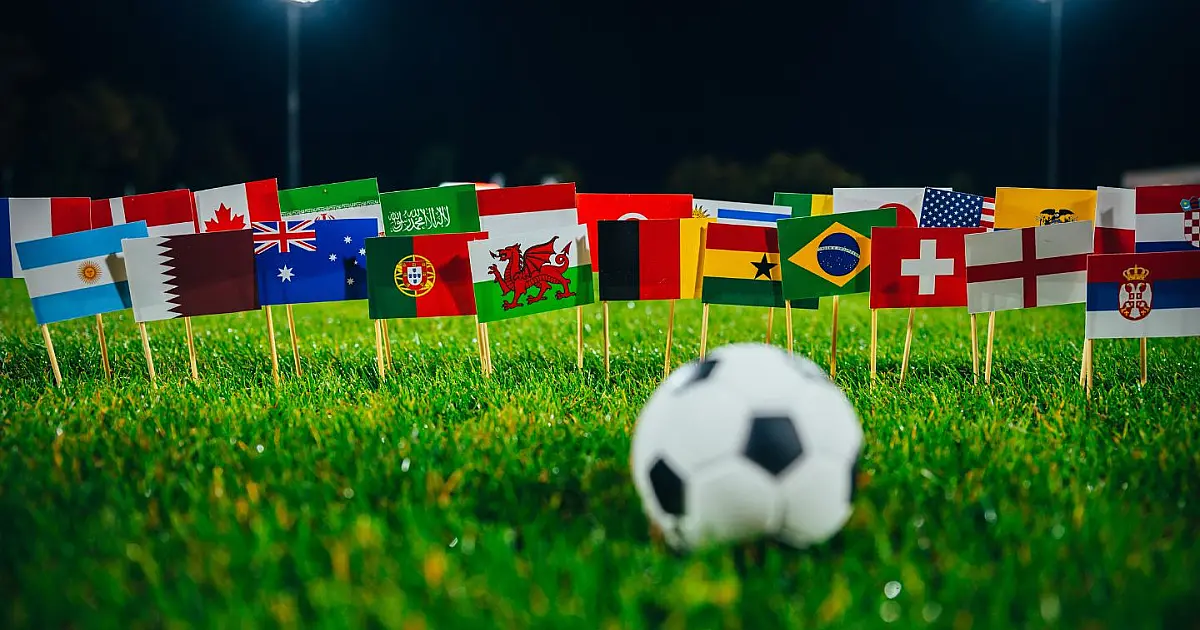 Bandeiras de países participantes da Copa do Mundo 2026