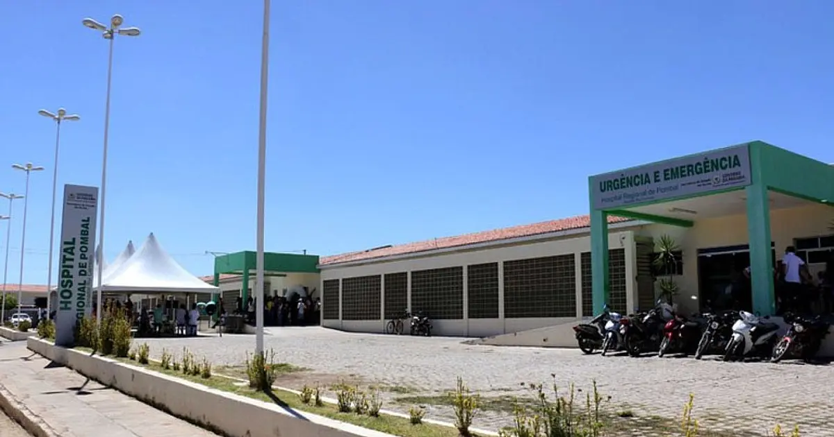 Fachada do Hospital Regional de Pombal no Sertão da Paraíba
