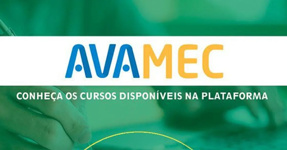 Página da plataforma AVAMEC com cursos gratuitos online oferecidos pelo Ministério da Educação