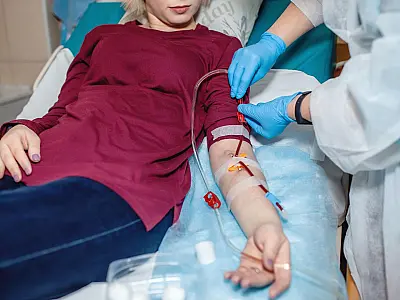 Paciente realiza tratamento de diálise utilizado para insuficiência renal