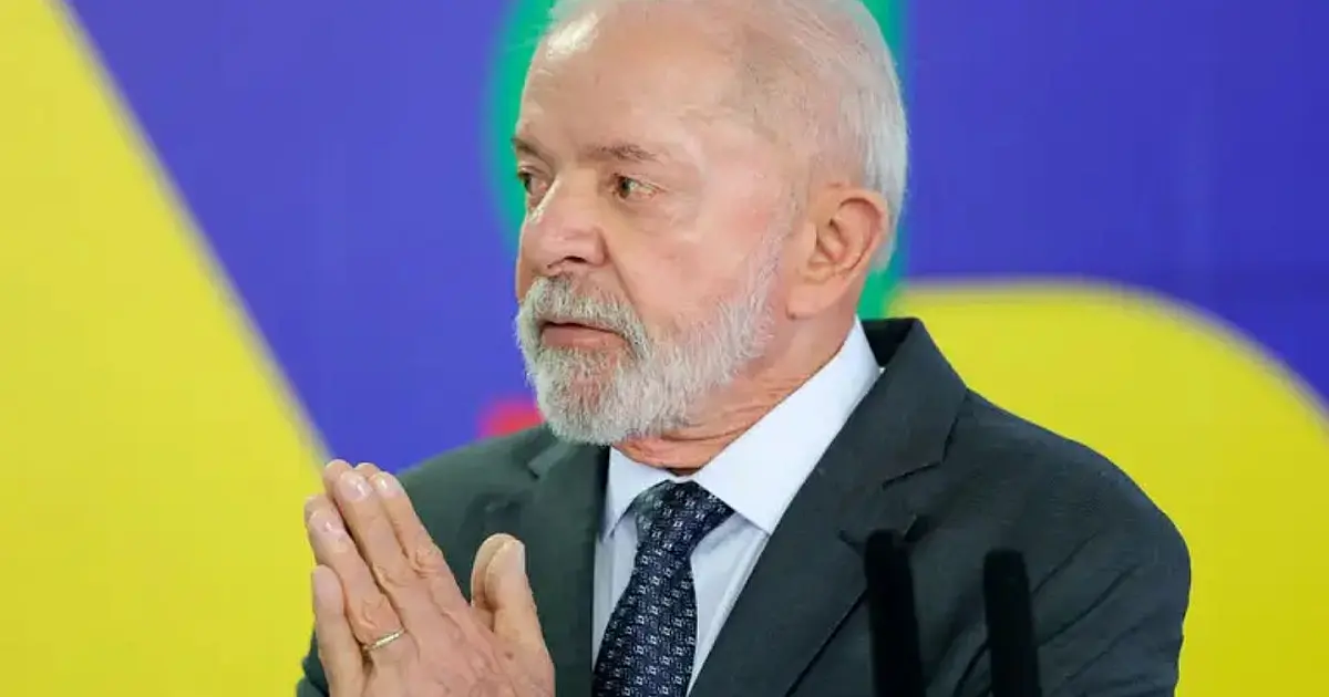 Presidente Luiz Inácio Lula da Silva durante coletiva no Palácio do Planalto ao comentar medidas do governo.