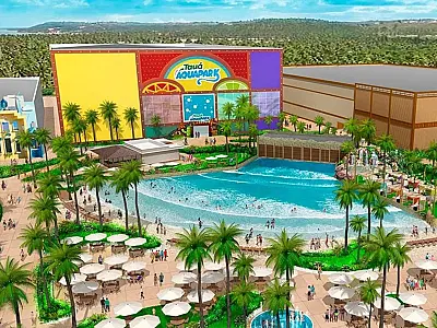 Maquete mostra a estrutura do Tauá Resort João Pessoa, empreendimento com investimento superior a R$ 700 milhões.