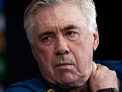 Técnico Carlo Ancelotti durante coletiva ao anunciar convocação da seleção brasileira.