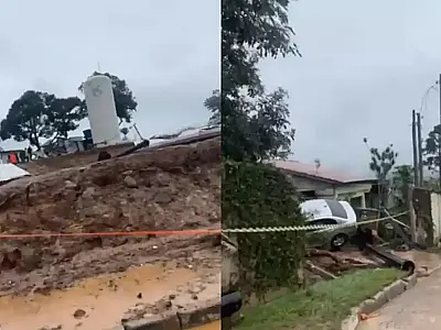 Sabesp anuncia auxílio de R$ 2 mil a atingidos por rompimento de reservatório.