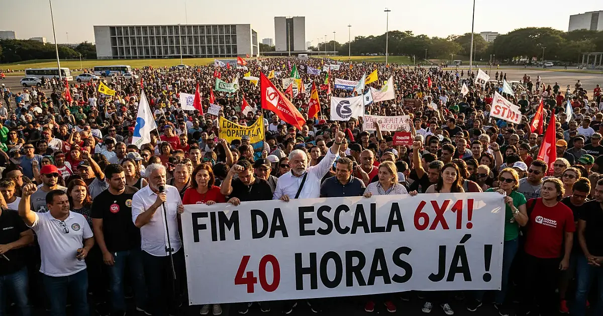 Lula convoca sindicatos para pressão popular pelo fim da escala 6x1