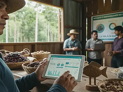 O edital prioriza cadeias produtivas como a do açaí, cacau e castanha em três estados da Amazônia.