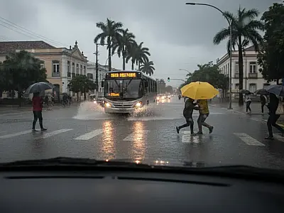 Instabilidade climática provocada pela ZCIT traz chuvas para o litoral e Zona da Mata pernambucana.