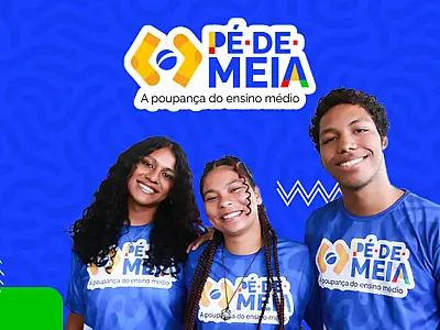 Programa Pé de Meia incentiva permanência de estudantes no ensino médio da rede pública.