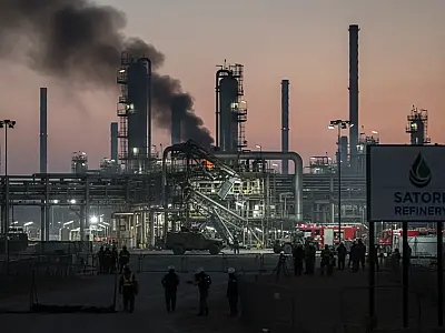 Refinaria Satorp na Arábia Saudita, operada em parceria entre a TotalEnergies e a Aramco.