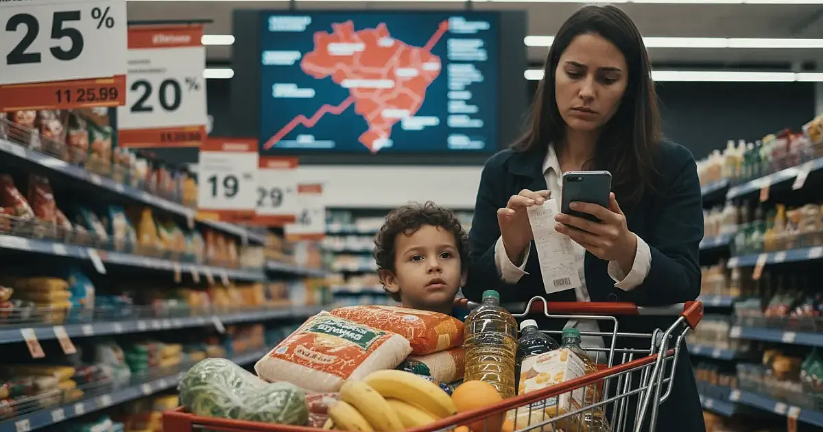 Cesta básica sobe em todo o Brasil e aperta o bolso das famílias em março