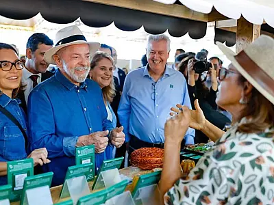 Lula participou da abertura da Feira Brasil na Mesa em celebração aos 53 anos da Embrapa.