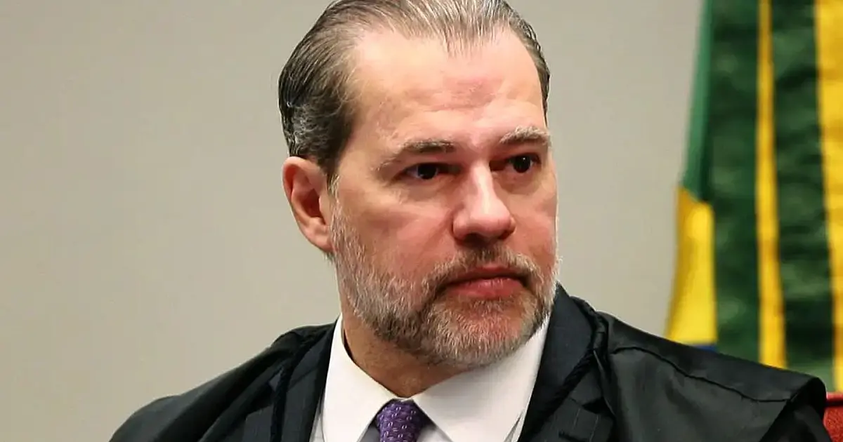 Ministro Dias Toffoli durante sessão no Supremo Tribunal Federal