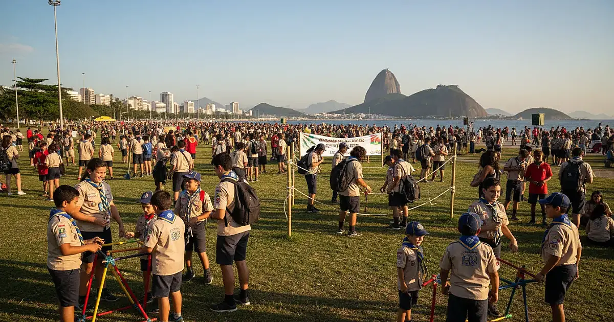 Aterro do Flamengo vira palco para 4 mil escoteiros em celebração à cidadania e liderança