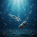 "Insetos dos mares": como minúsculos crustáceos levam microplásticos ao fundo do oceano