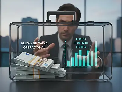 O Fluxo de Caixa Operacional reflete a entrada real de dinheiro, sendo crucial para a análise de solvência.