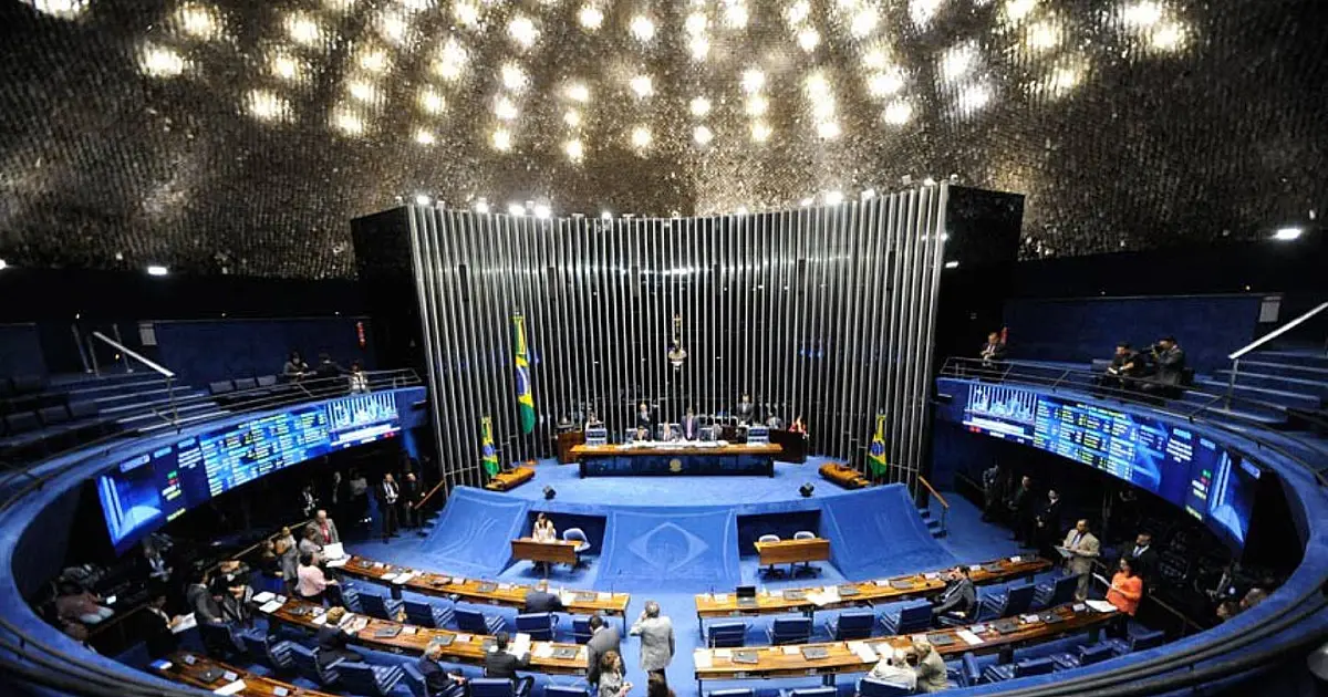 Plenário do Senado Federal durante sessão em Brasília