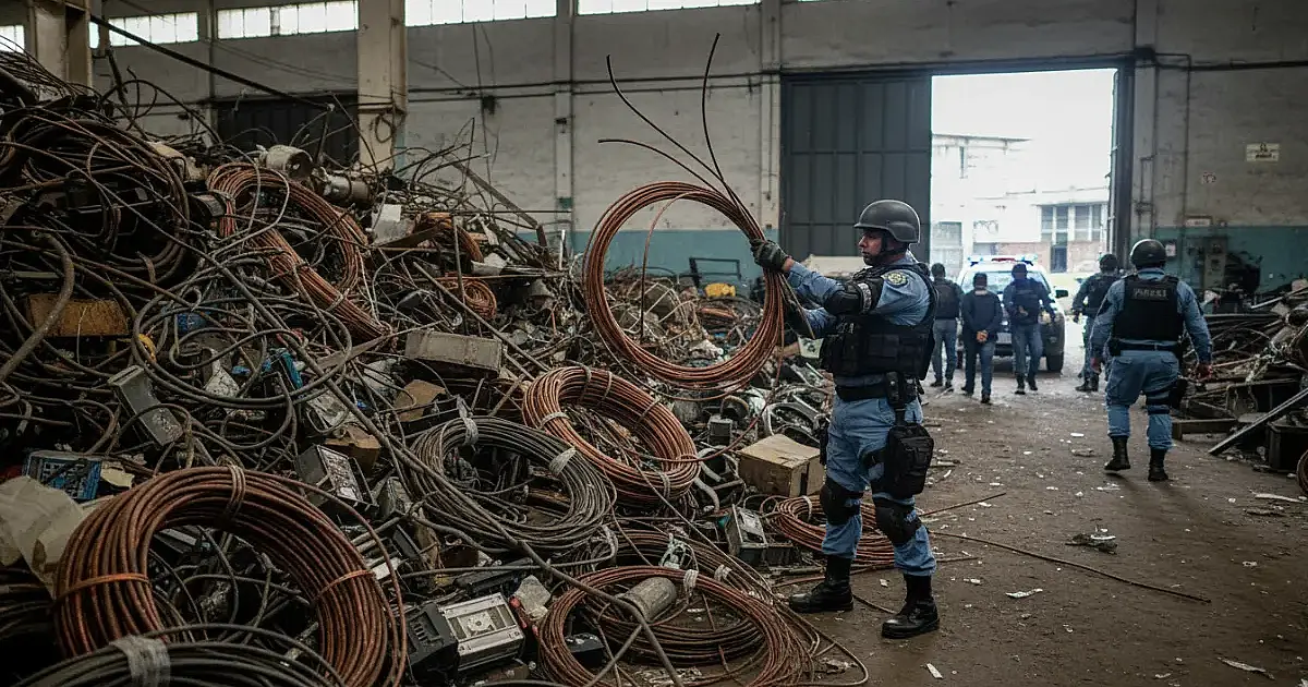 Cerco ao mercado ilegal de cobre: Rio prende 270 suspeitos