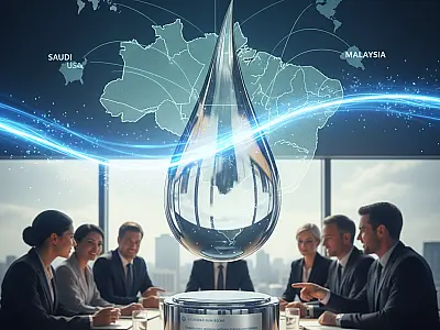 Representação da gestão hídrica e saneamento no Brasil, destaque internacional no Global Water Awards.