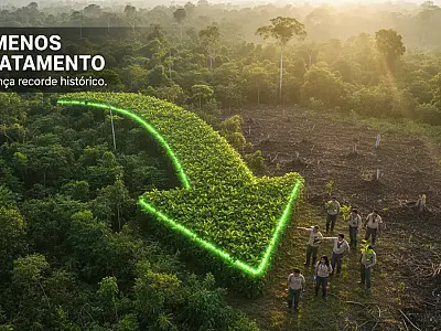 A redução do desmatamento direto no Brasil em 2025 é a maior das últimas duas décadas, segundo novos dados globais.