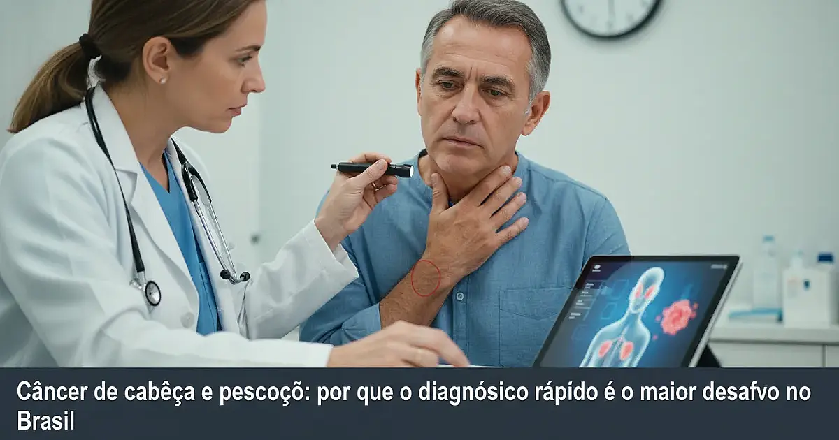 Câncer de cabeça e pescoço: por que o diagnóstico rápido é o maior desafio no Brasil