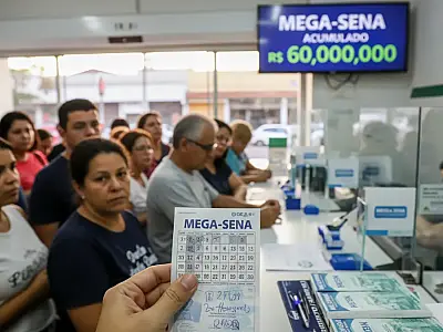 O sorteio da Mega-Sena ocorre no Espaço da Sorte, em São Paulo, com transmissão ao vivo pelas redes sociais oficiais.