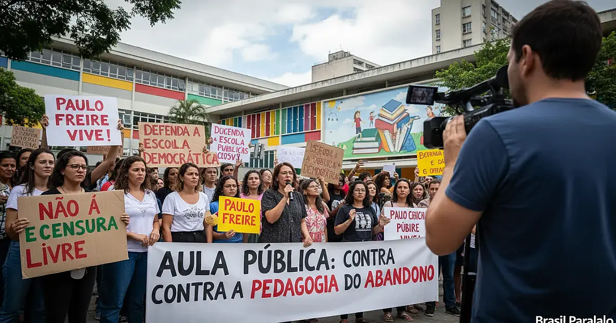 Escola pública vira cenário de embate ideológico em SP após gravação da Brasil Paralelo