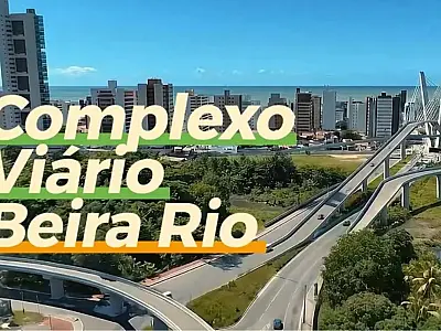 Projeto do Complexo Viário Beira Rio prevê quatro viadutos e um túnel em João Pessoa.