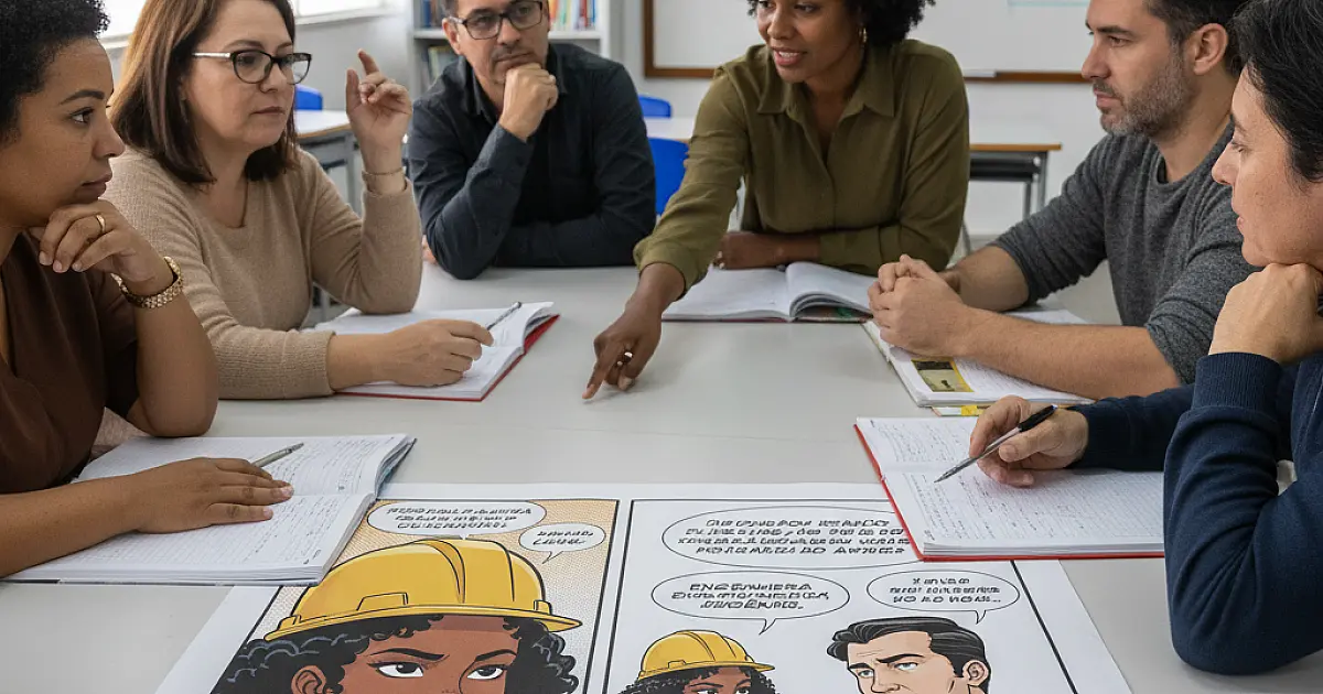 Quadrinhos na EJA: Como a Engenheira Eugênia combate o assédio moral nas salas de aula