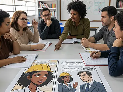 A personagem Engenheira Eugênia, criada para dar voz às mulheres no setor, agora é peça-chave em materiais pedagógicos da EJA.