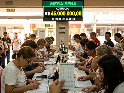Sorteio da Mega-Sena acumula e oferece prêmio milionário no próximo concurso.