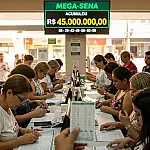 Mega-Sena acumula e prêmio de R$ 45 milhões desafia a sorte no próximo sorteio
