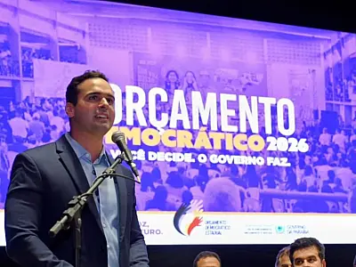 Lucas Ribeiro lançou o Ciclo 2026 do Orçamento Democrático em João Pessoa.